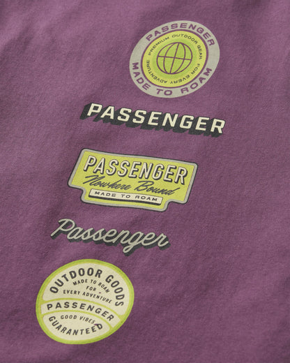 Guided T-Shirt - Deep Plum - Flatlay