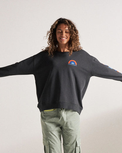 Papercut Sweatshirt - Black - Studio Model