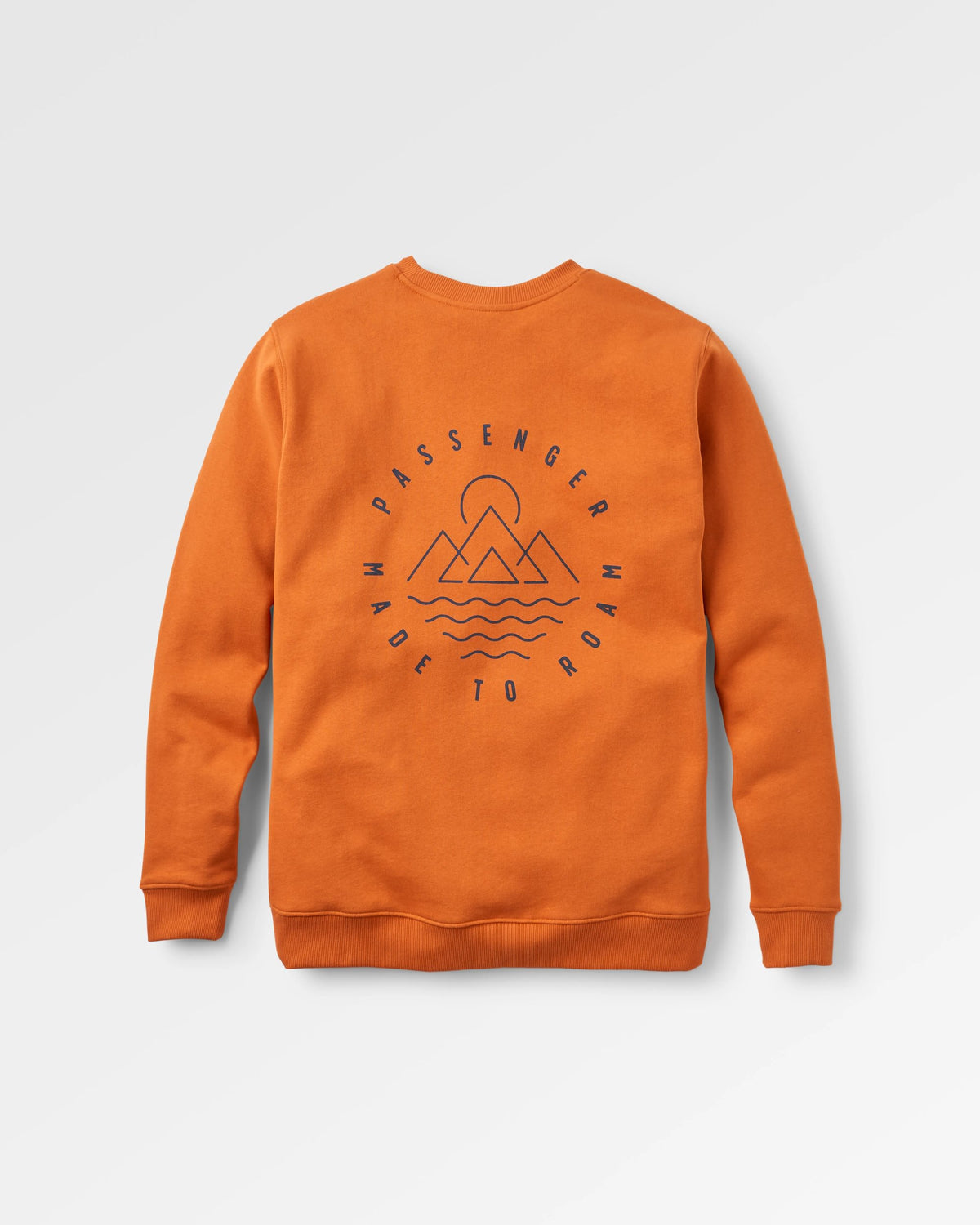 Escapism Regular Fit Sweatshirt - Sunset Orange - Flatlay
