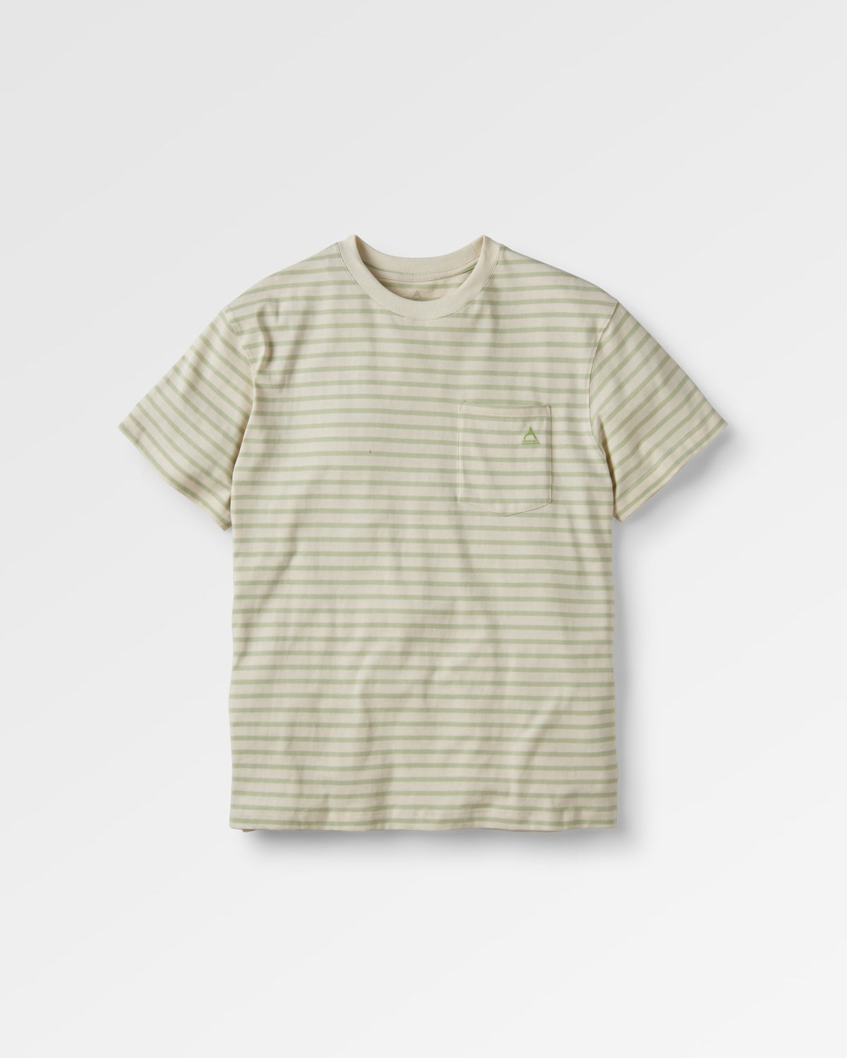 Zen Relaxed Fit T-Shirt - Apple Green Stripe - Flatlay