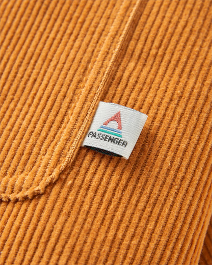 Backcountry Short Sleeve Cord Shirt - Spruce Yellow - Flatlay