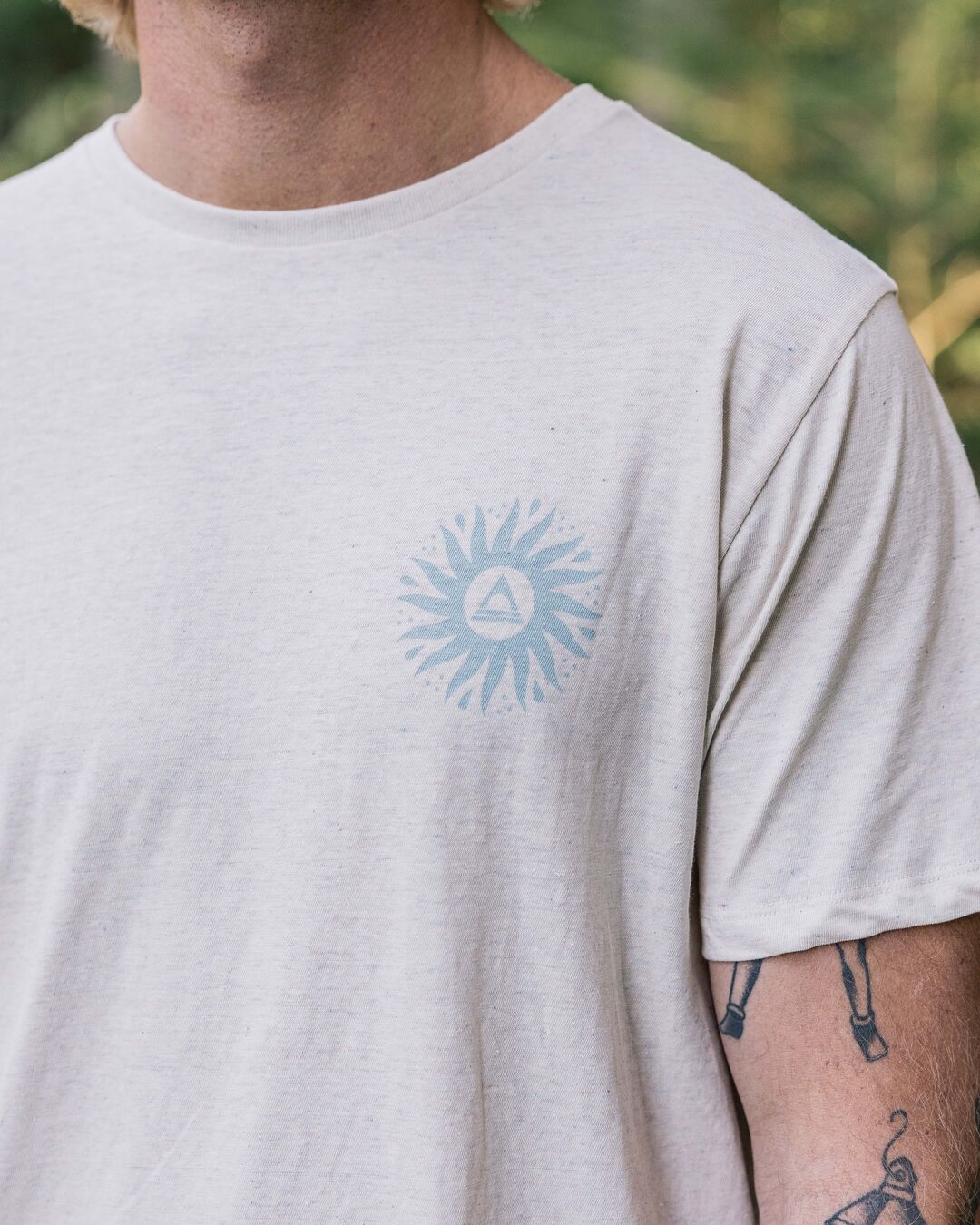 Shine Cotton T-Shirt - Milky Marl - Lifestyle