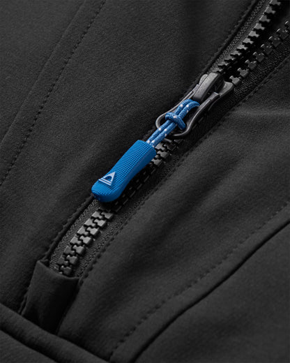 Ocean Softshell Anorak - Black - Flatlay