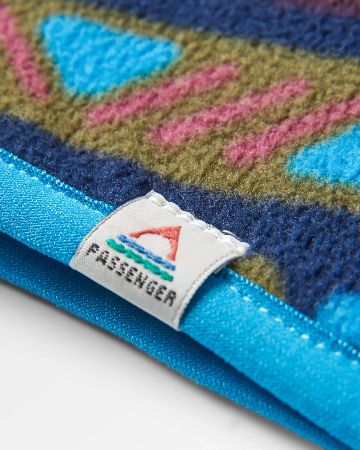Cosy Polar Fleece Headband - Mountain Geo Multi - Flatlay