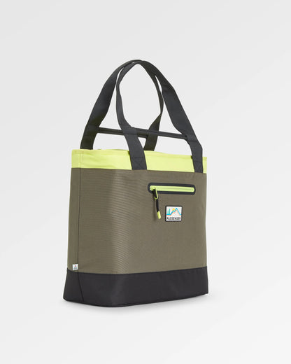 Tote Cooler Bag - Khaki Multi - Flatlay