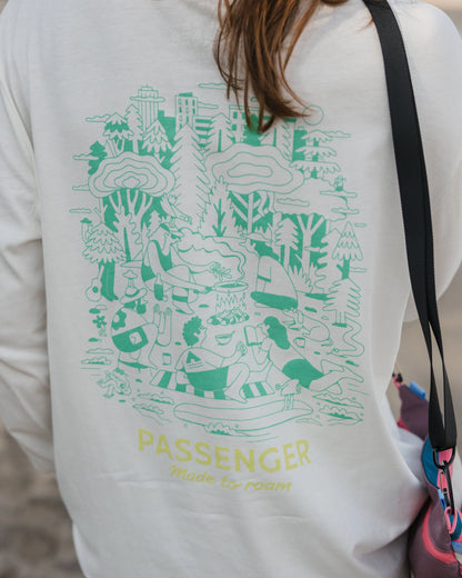 Better Outside Cotton Oversized LS T-Shirt - Marshmallow - Lifestyle