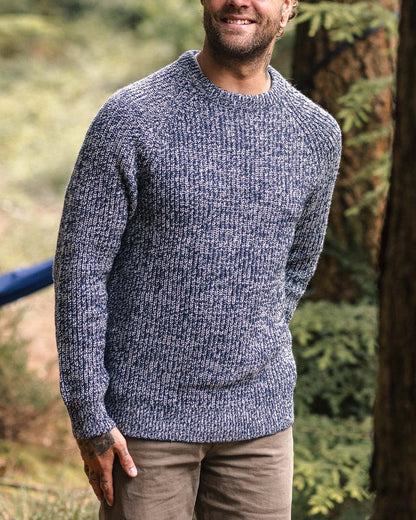 Fog Knitted Jumper - Grey Marl - Lifestyle
