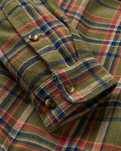 Backcountry Check Shirt - Khaki Check - Flatlay