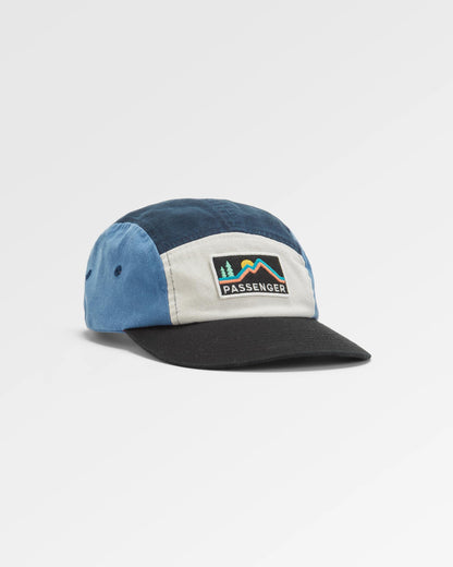 Made To Roam 5 Panel Cap - Charcoal Multi - Flatlay