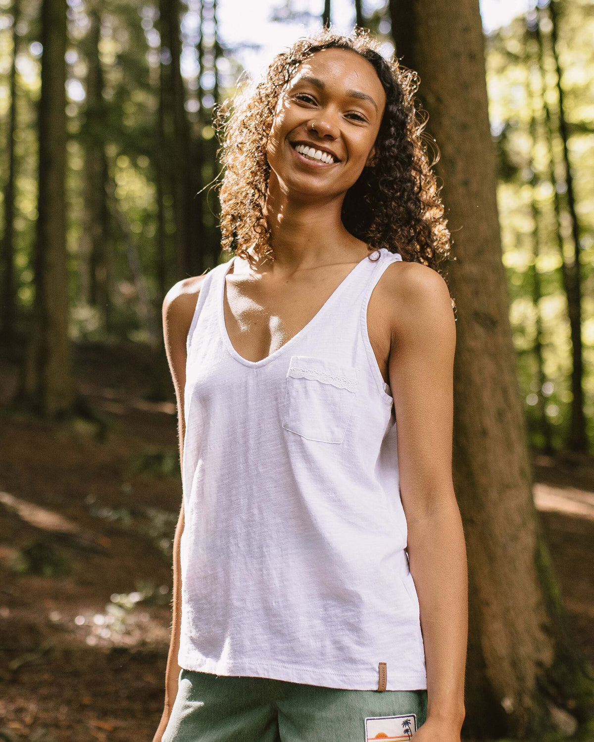 Rivergate Top - White - Lifestyle
