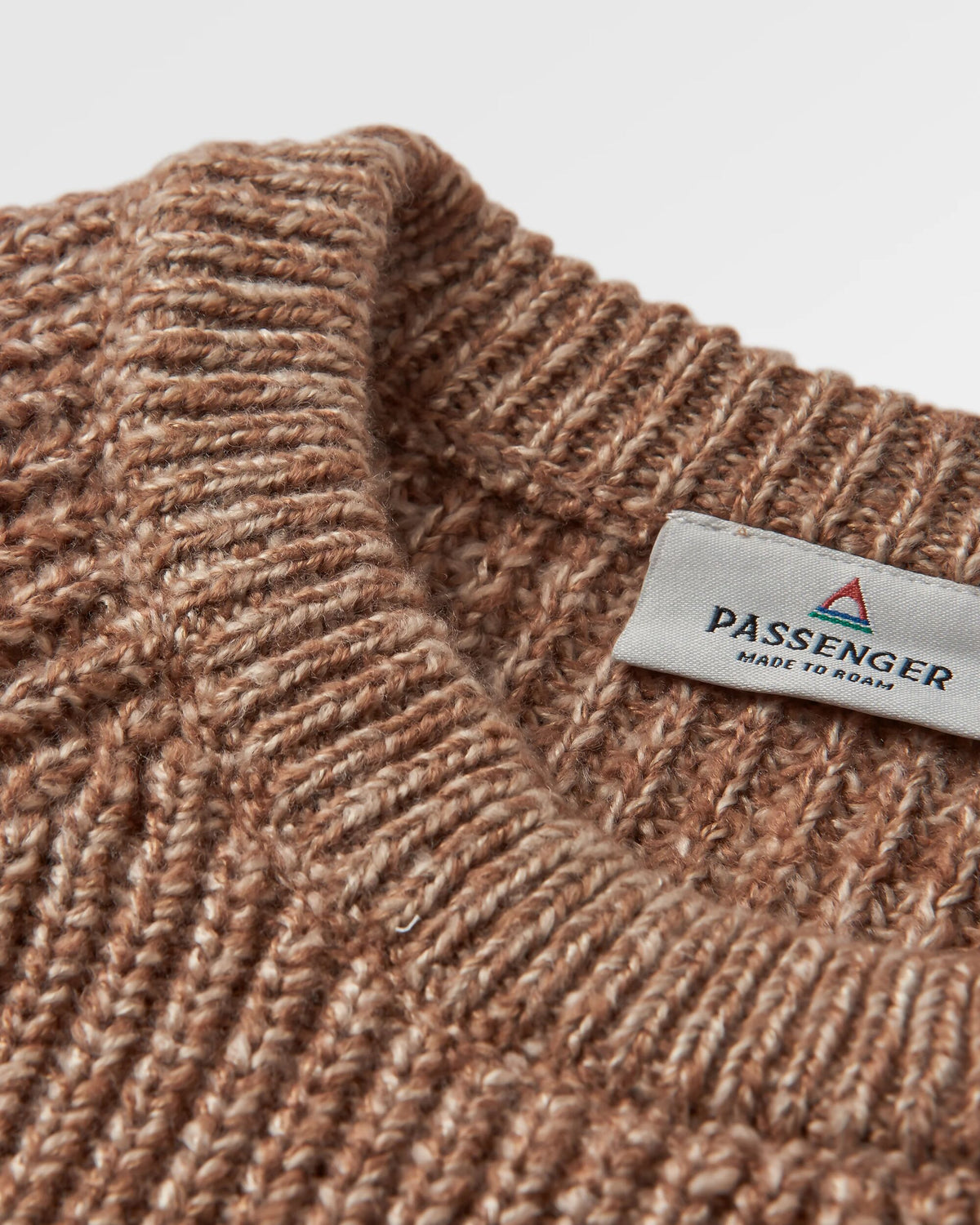 Fog Knitted Jumper - Stone - Flatlay