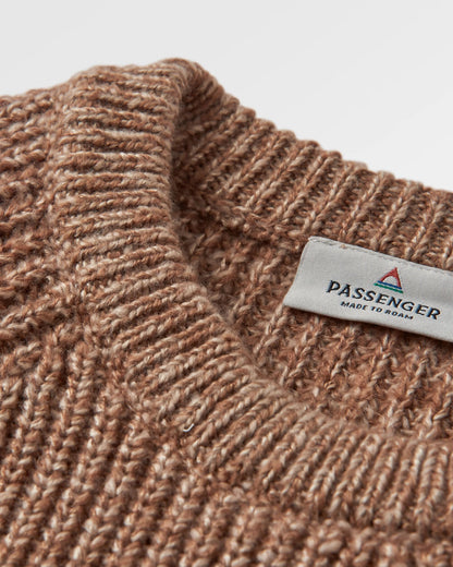 Fog Knitted Jumper - Stone - Flatlay