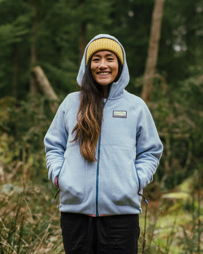 North Coast Vista Full Zip Sherpa Fleece - Blue Fog - Lifestyle