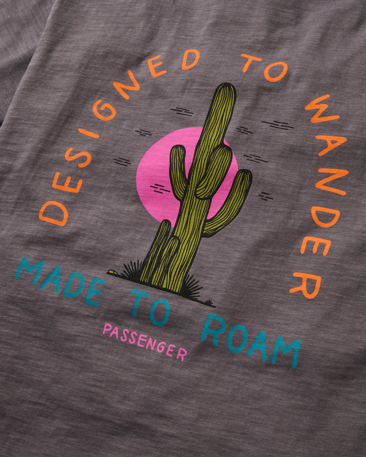Women's Explore T-Shirt - Charcoal - Flatlay