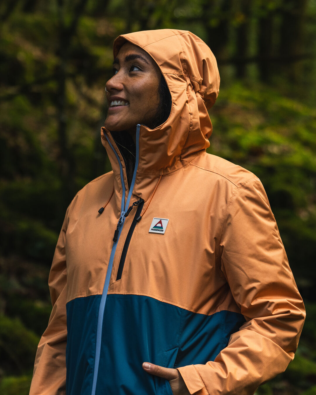 Terrain Insulated Water Resistant Jacket - Corsair Blue/ Apricot - Lifestyle