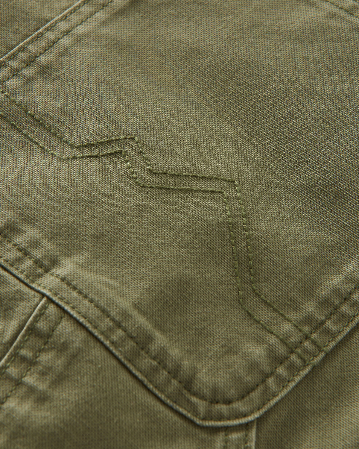Vantage Cotton Canvas Trouser - Khaki - Flatlay
