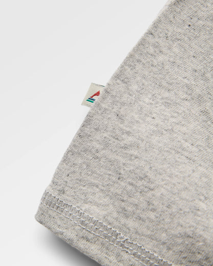 Laidback Relaxed Fit LS Raglan T-Shirt - Grey Marl - Flatlay