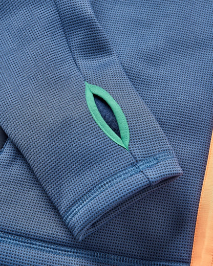 Slope Hooded Fleece - Dark Denim - Flatlay