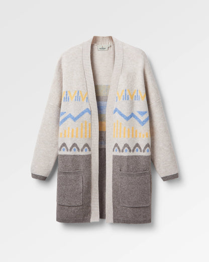 Nettle Knitted Cardigan - Birch - Flatlay