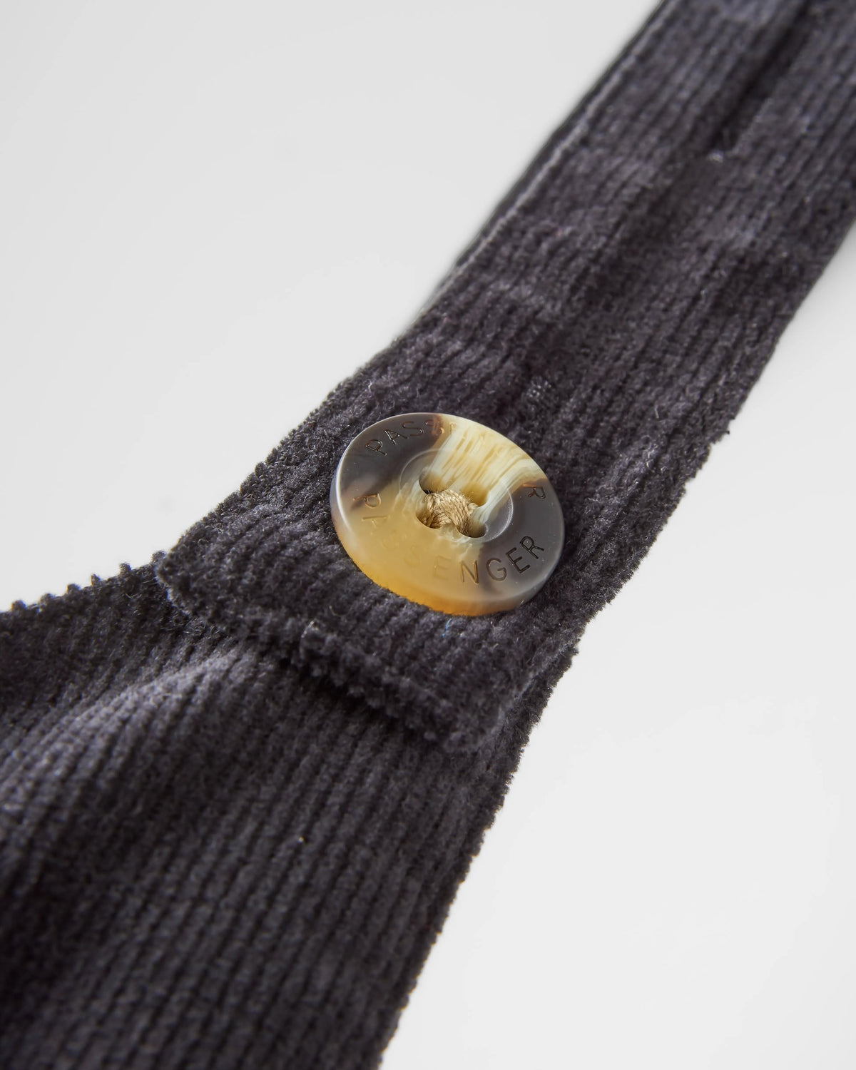 Meadows Cotton Cord Dungarees - Black - Flatlay