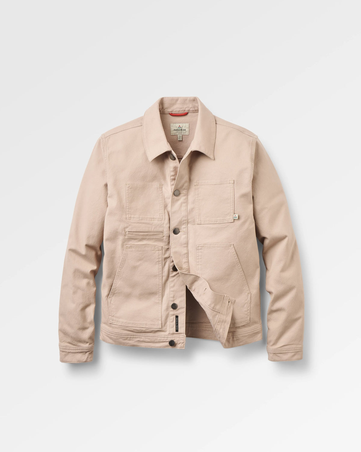 Vantage Cotton Canvas Jacket - Simply Taupe - Flatlay