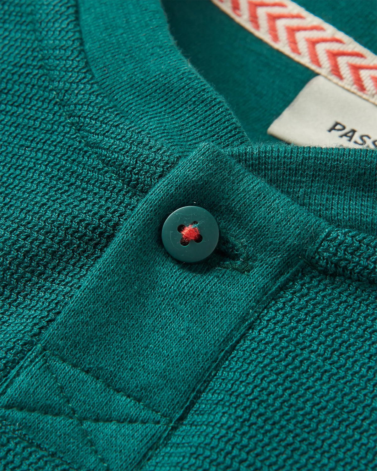 Stream Button Up Henley - Rain Forest - Flatlay