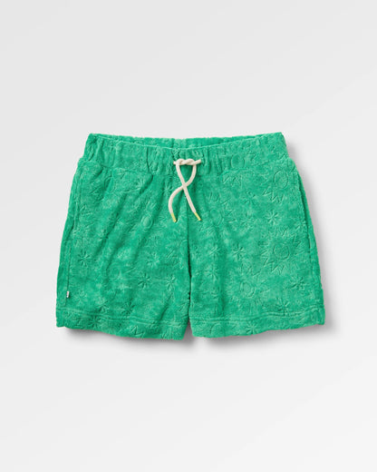 Vibes Textured Short - Green Spruce - Flatlay