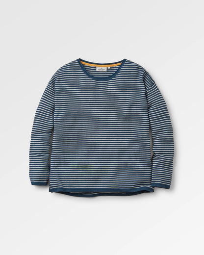 Muir Knitted Jumper - Dark Denim - Flatlay