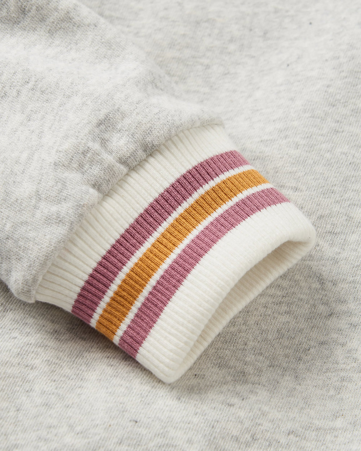 Fade Cotton Sweatshirt - Light Grey Marl - Flatlay