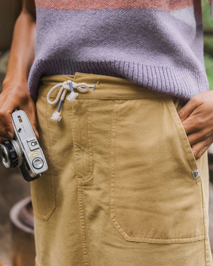 Avian Cord Midi Skirt - Biscuit - Lifestyle