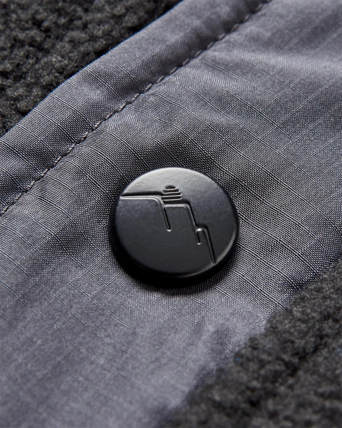 Solace Sherpa-Lined Polar Fleece - Black - Flatlay