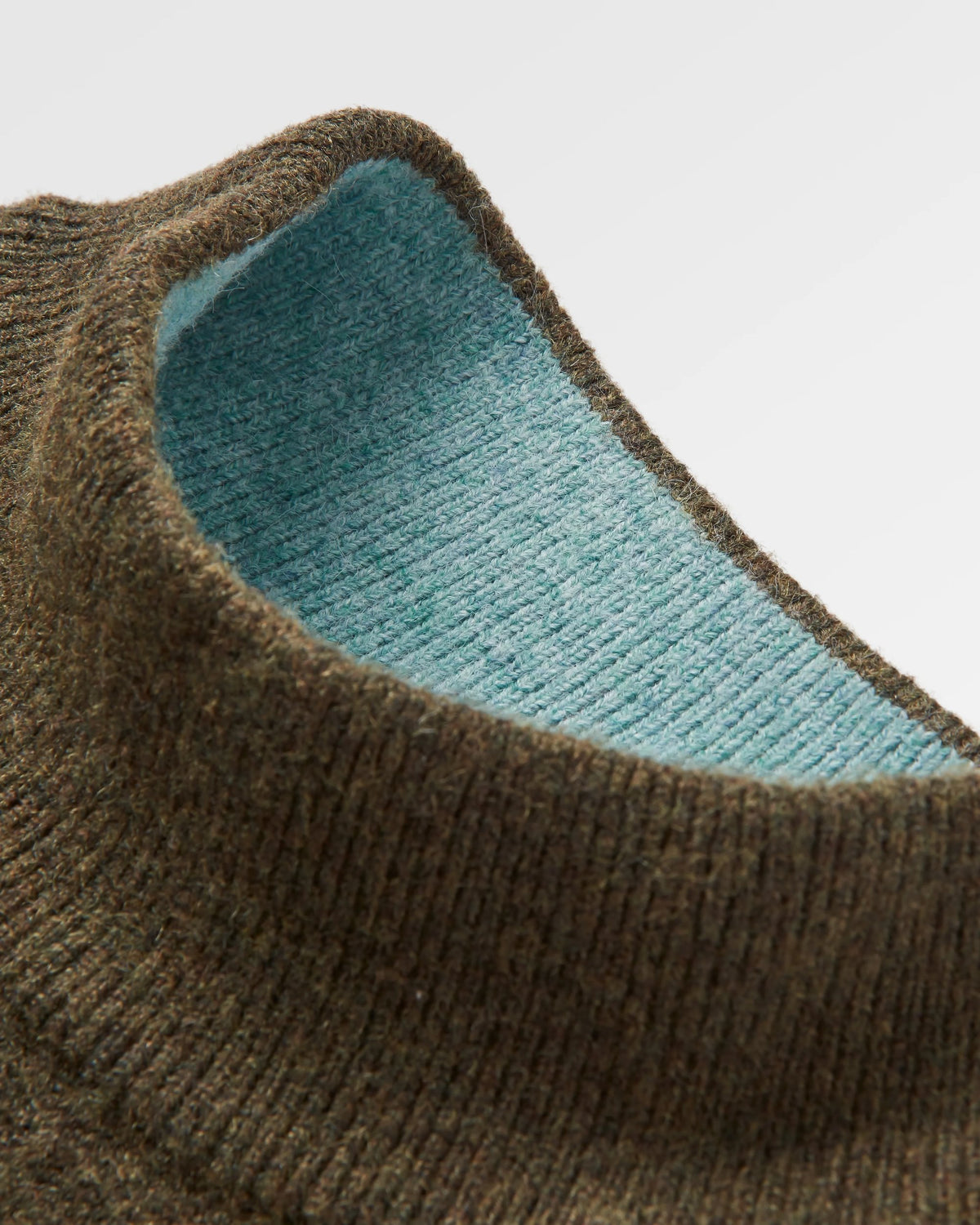 Nettle Knitted Jumper - Khaki - Flatlay