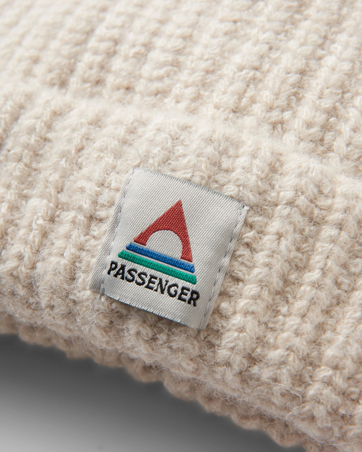 Redwood Fleece Lined Beanie - Vintage White - Flatlay