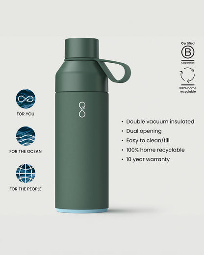 Original Ocean Bottle 500ml - Forest Green - Flatlay