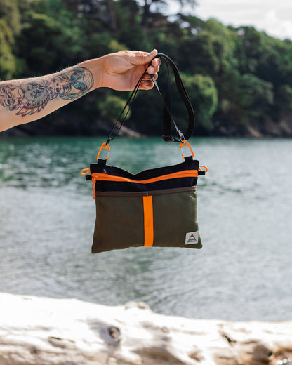 Waypoint Cross Body Bag - True Black/ Khaki - Lifestyle