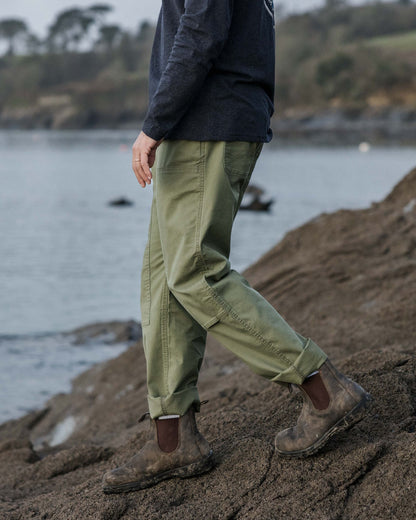 Vantage Cotton Canvas Trouser - Khaki - Lifestyle