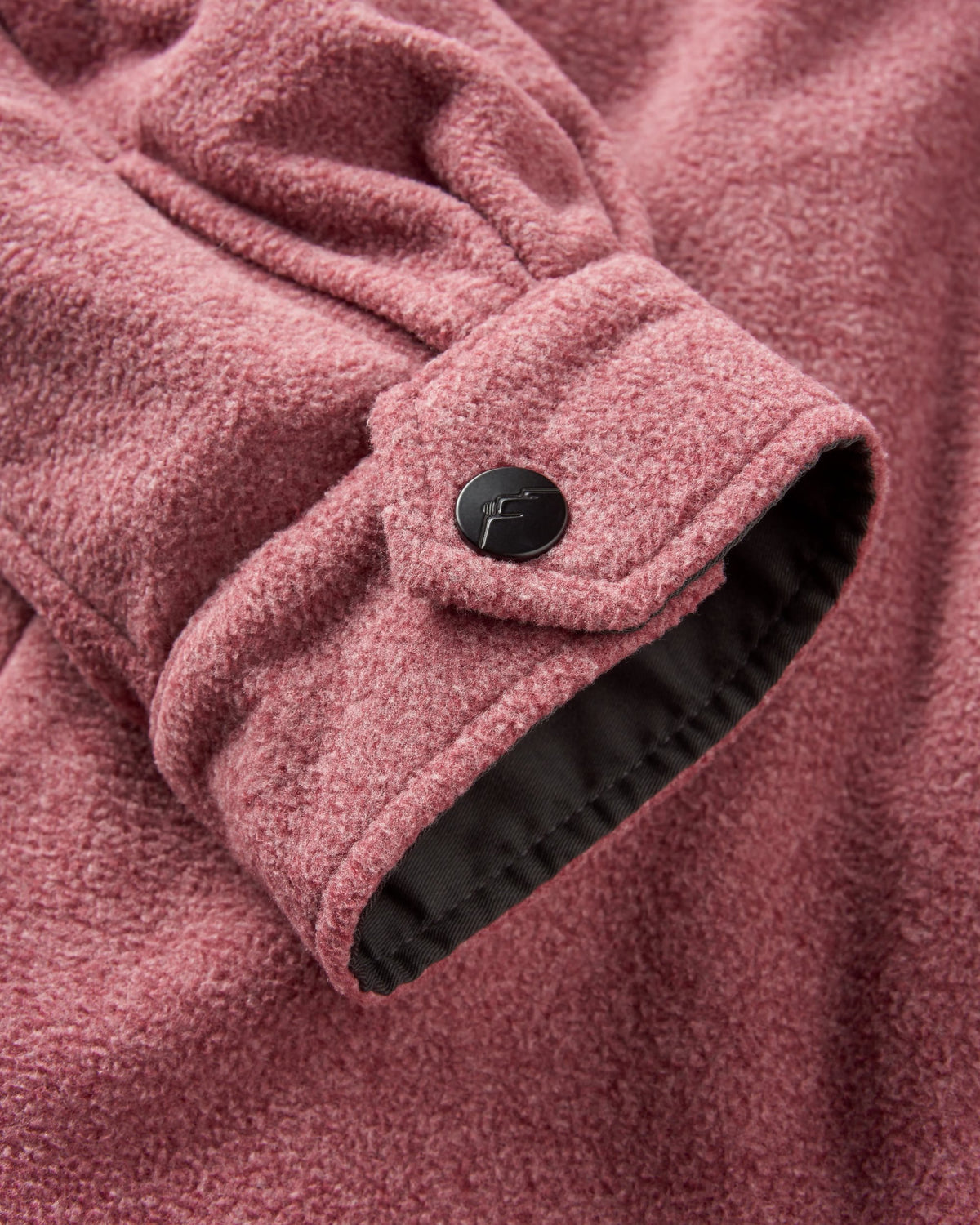 Maple Polar Fleece Shirt - Wine Marl - Flatlay