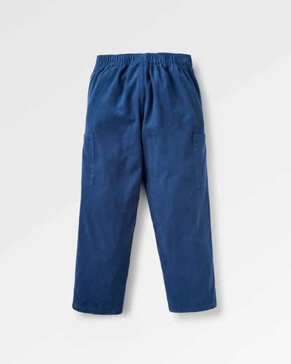 Someday Cotton Corduroy Trouser - Dark Denim - Flatlay
