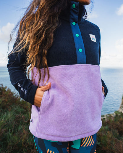Women's Snowdrop Polartec® Fleece - Lilac/ Deep Navy - Lifestyle - Female