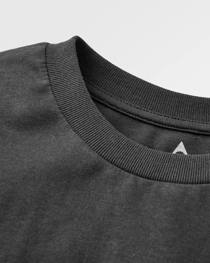 Roam Slow Men's LS T-Shirt - Black - Flatlay