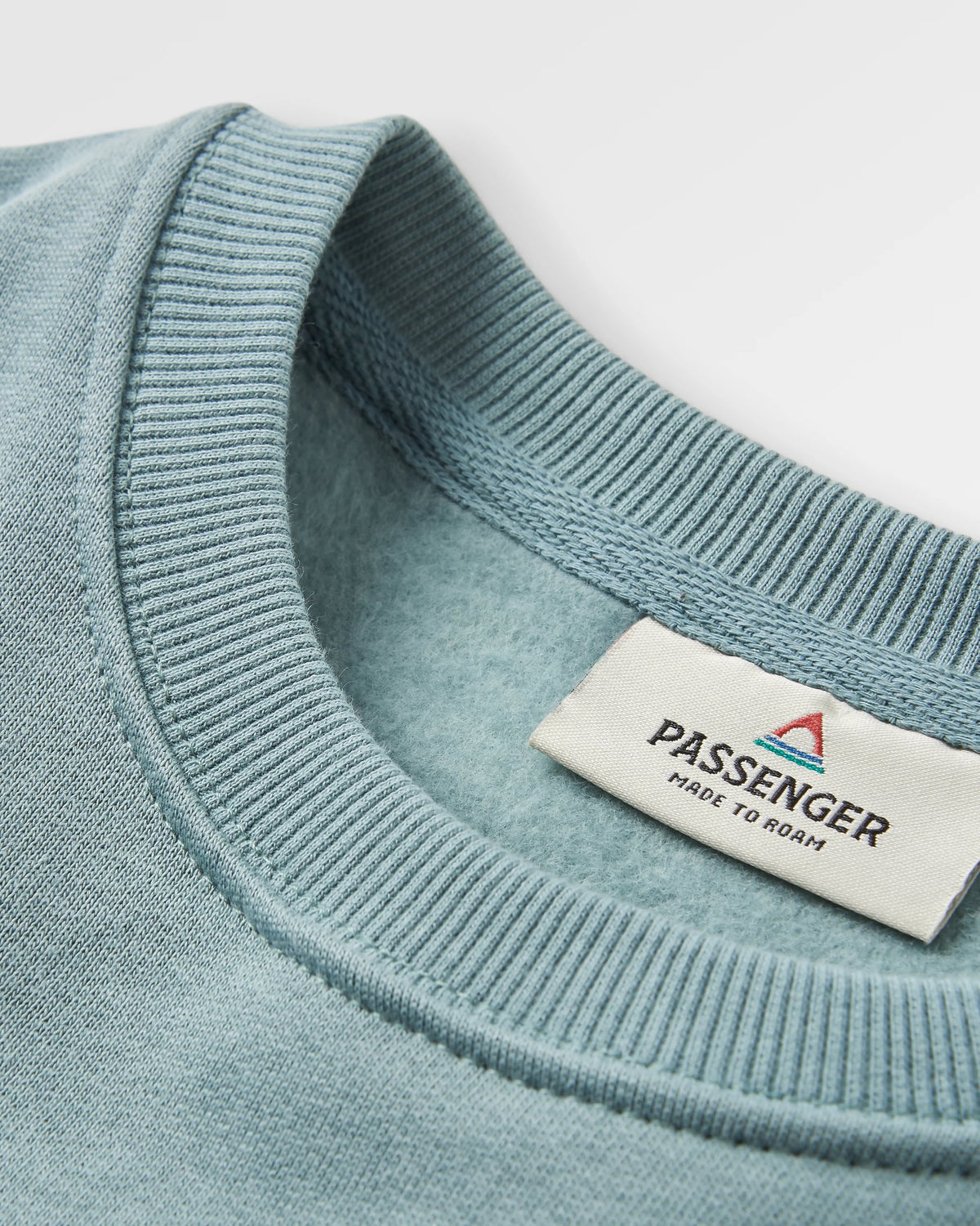 Waves & Trees Cotton Sweatshirt - Stormy Sea - Flatlay