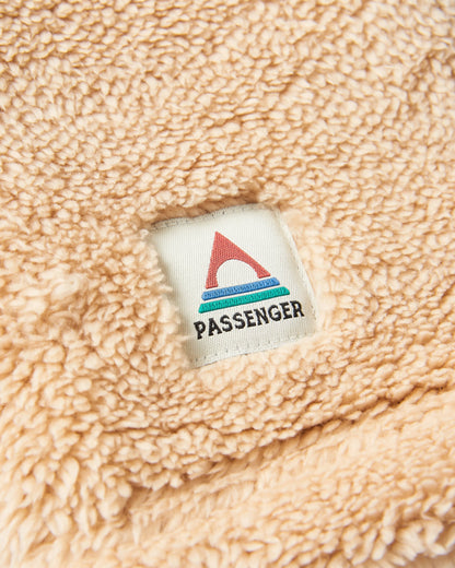 Ash Sherpa Fleece Snood - Stone - Flatlay