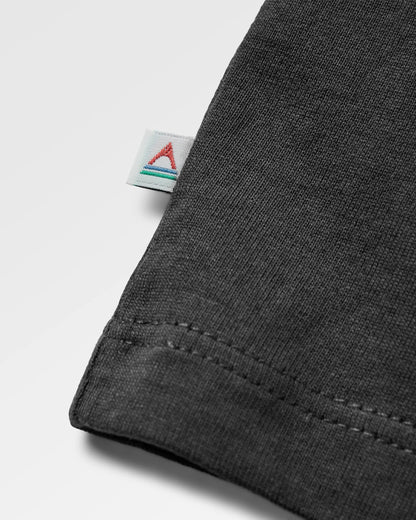 Roam Slow Men's LS T-Shirt - Black - Flatlay