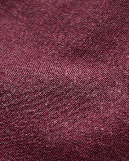 Heritage Men's Sweatshirt - Wine Marl - Flatlay