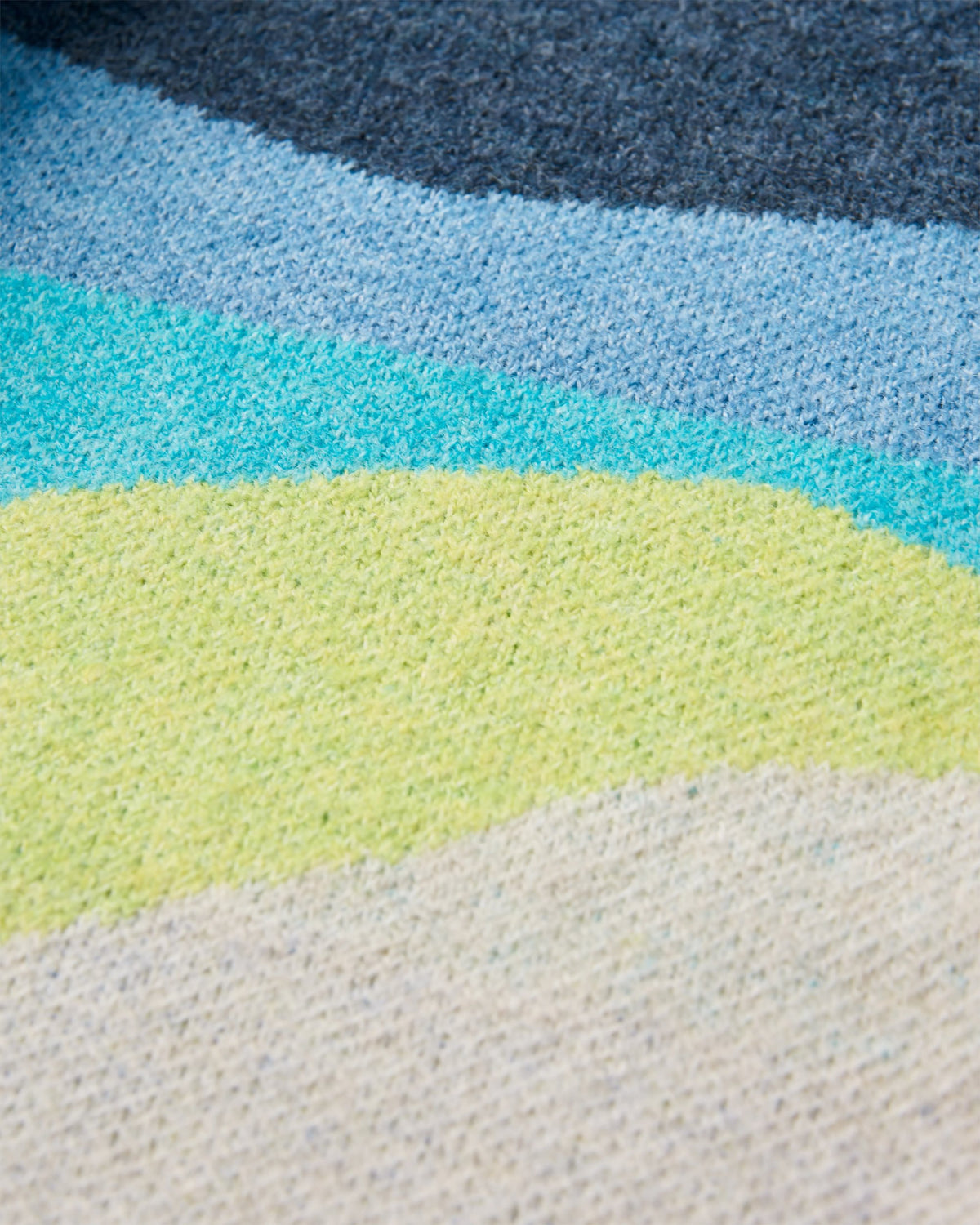 Scenic Knitted Cardigan - Scenic Azure Blue - Flatlay