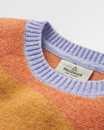 Scenic Knitted Vest - Scenic Sunrise Orange - Flatlay