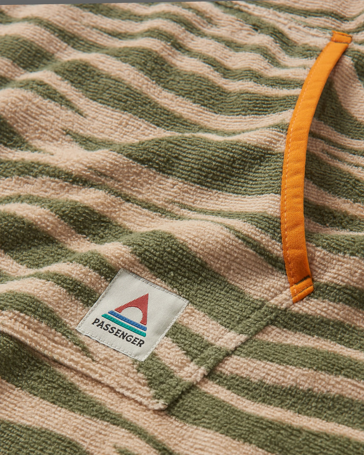 Tulum Towel Poncho - Strata Khaki - Flatlay