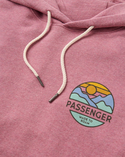 Laidback Hoodie - Pink Haze - Flatlay