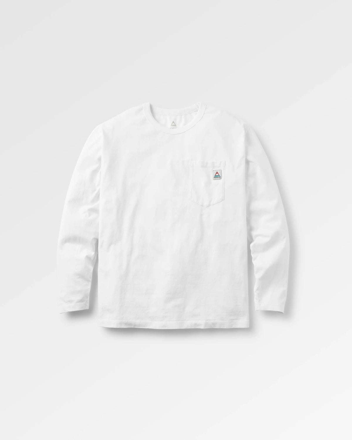 Heritage Relaxed Fit LS T-Shirt - White - Flatlay