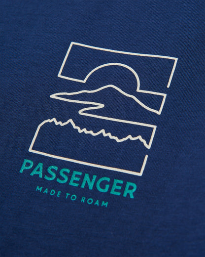 Nova Cotton T-Shirt - Rich Navy - Flatlay